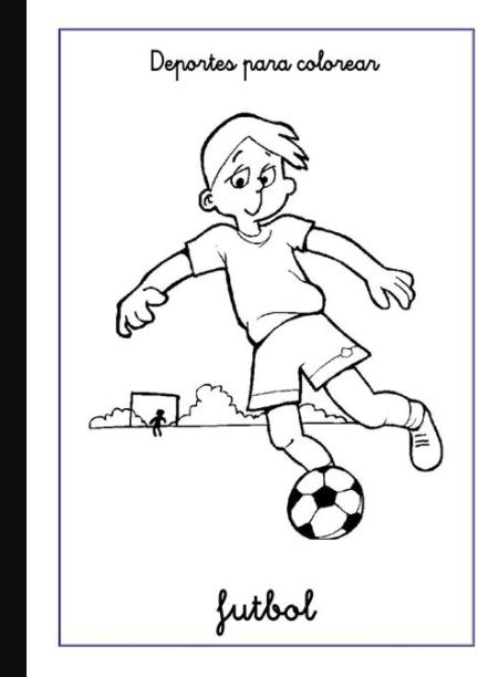 Futbol para colorear | Escuela en la nube | Recursos para: Dibujar Fácil, dibujos de Un Dibujo De Deportes, como dibujar Un Dibujo De Deportes paso a paso para colorear