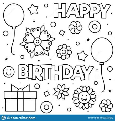 Globos Imagenes De Feliz Cumpleanos Para Colorear: Dibujar y Colorear Fácil, dibujos de Un Dibujo De Feliz Cumpleaños, como dibujar Un Dibujo De Feliz Cumpleaños para colorear