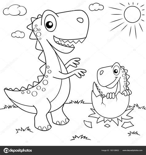 Dinosaurios Animados Para Ninos Para Colorear: Aprende a Dibujar y Colorear Fácil, dibujos de Un Dinosaurio Infantil, como dibujar Un Dinosaurio Infantil paso a paso para colorear
