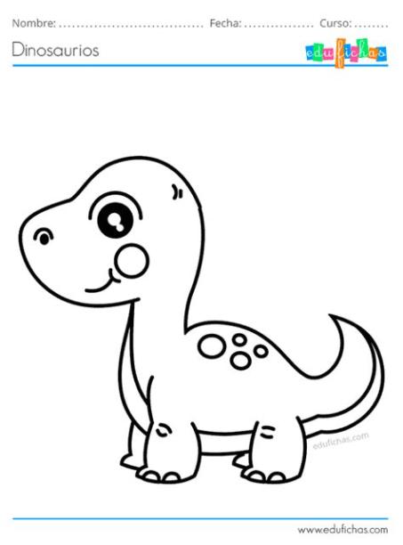 Dinosaurios para Colorear. Libro de Colorear GRATIS: Aprender a Dibujar Fácil, dibujos de Un Dinosaurio Sencillo, como dibujar Un Dinosaurio Sencillo para colorear e imprimir