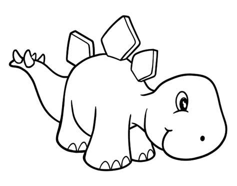 Dibujo De Estegosaurio BebÃ© Para Colorear | Dinossauros: Aprender como Dibujar Fácil con este Paso a Paso, dibujos de Un Dinosaurio Sencillo, como dibujar Un Dinosaurio Sencillo para colorear