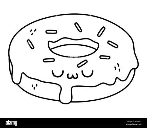 Pequenos Dibujos De Emojis Para Colorear: Dibujar y Colorear Fácil, dibujos de Un Donut, como dibujar Un Donut para colorear e imprimir
