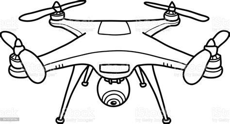 Camera Drone Doodle Stock Vector Art & More Images of: Dibujar Fácil, dibujos de Un Drone, como dibujar Un Drone para colorear