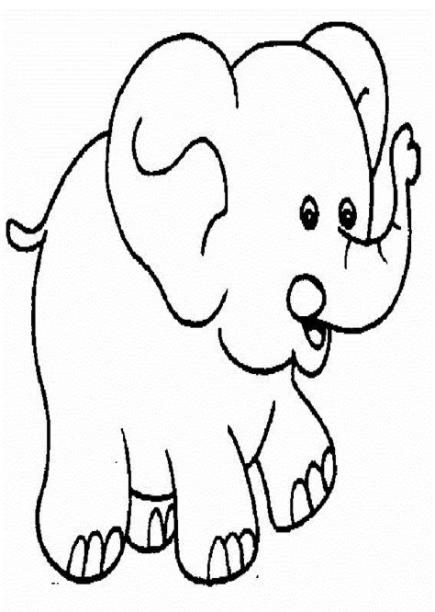 Dibujos Para Colorear De Elefantes Infantiles: Aprender como Dibujar Fácil con este Paso a Paso, dibujos de Un Elefante Infantil, como dibujar Un Elefante Infantil para colorear