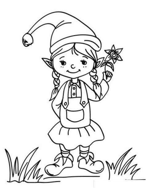 Dibujos para colorear: Elfo imprimible. gratis. para los: Dibujar Fácil con este Paso a Paso, dibujos de Un Elfo, como dibujar Un Elfo para colorear