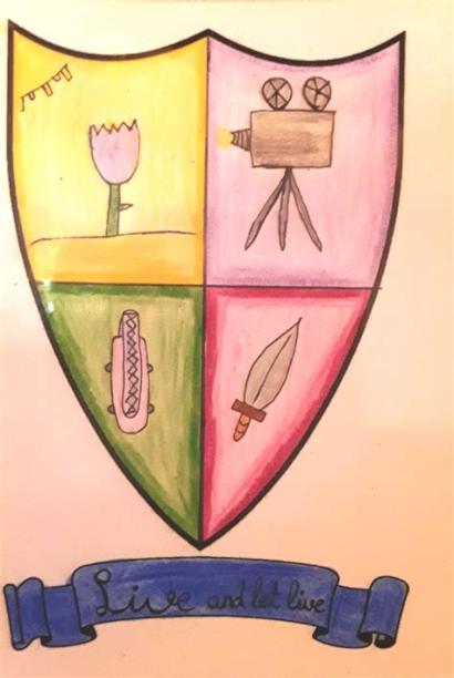 Mi escudo - DIARIO PERSONAL: Aprender como Dibujar Fácil, dibujos de Un Escudo Personal, como dibujar Un Escudo Personal paso a paso para colorear