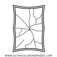 Mirror Coloring Page - Ultra Coloring Pages: Dibujar y Colorear Fácil con este Paso a Paso, dibujos de Un Espejo Roto, como dibujar Un Espejo Roto para colorear e imprimir