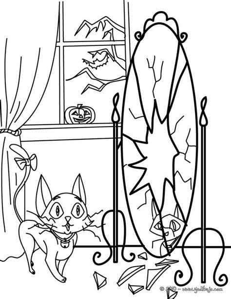 Dibujos para colorear un gato negro con un espejo roto: Dibujar Fácil, dibujos de Un Espejo Roto, como dibujar Un Espejo Roto para colorear