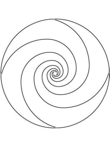 Mandala espiral Dibujo para colorear en 2020 | Espirales: Aprender a Dibujar y Colorear Fácil, dibujos de Un Espiral A Mano, como dibujar Un Espiral A Mano paso a paso para colorear