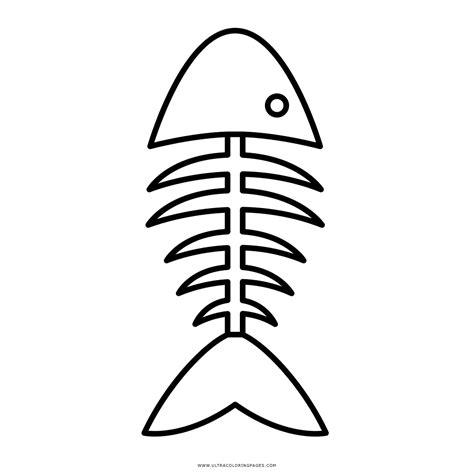 Dibujo De Espinas De Pescado Para Colorear - Ultra: Dibujar Fácil, dibujos de Un Esqueleto De Pescado, como dibujar Un Esqueleto De Pescado para colorear