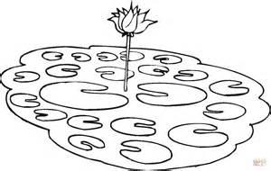 Dibujo de Lotos en un estanque para colorear | Dibujos: Dibujar y Colorear Fácil con este Paso a Paso, dibujos de Un Estanque, como dibujar Un Estanque para colorear