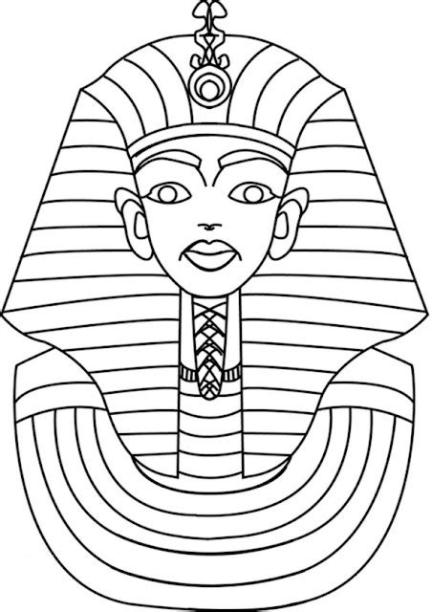 DIBUJOS DE FARAONES PARA COLOREAR: Dibujar Fácil con este Paso a Paso, dibujos de Un Faraon, como dibujar Un Faraon para colorear e imprimir