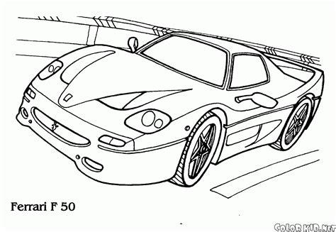 Dibujo para colorear - Ferrari F-50: Aprende como Dibujar Fácil, dibujos de Un Ferrari Para Niños, como dibujar Un Ferrari Para Niños paso a paso para colorear