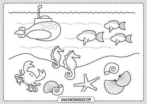 Dibujos de El Mar para colorear | Imprimir y Colorear: Dibujar y Colorear Fácil, dibujos de Un Fondo De Mar, como dibujar Un Fondo De Mar paso a paso para colorear