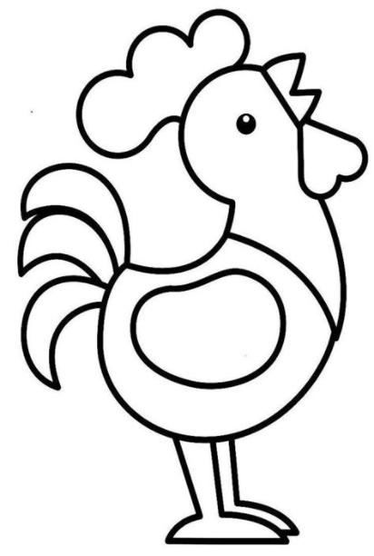 Gallo (Animales) – Colorear dibujos gratis: Aprende a Dibujar y Colorear Fácil con este Paso a Paso, dibujos de Un Gallina, como dibujar Un Gallina paso a paso para colorear