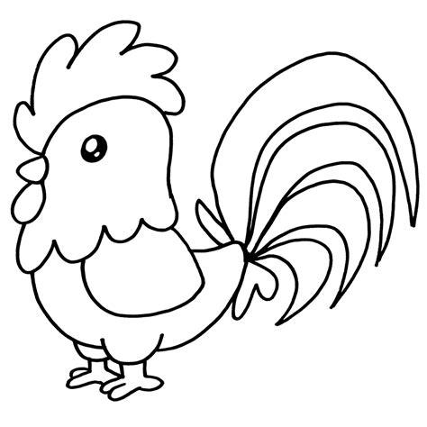 gallo-para-colorear.png - Dibujando con Vani: Dibujar Fácil, dibujos de Un Gallo Paso Por Paso, como dibujar Un Gallo Paso Por Paso paso a paso para colorear