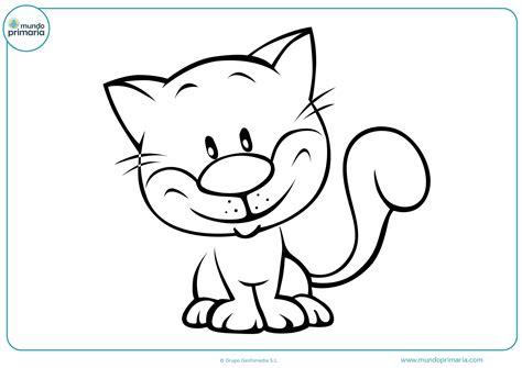 Dibujos de gatos para imprimir y colorear - Mundo Primaria: Aprende como Dibujar Fácil, dibujos de Un Gat, como dibujar Un Gat para colorear