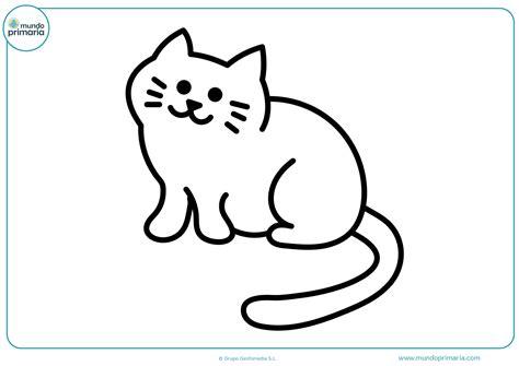 Dibujos de gatos para imprimir y colorear - Mundo Primaria: Dibujar y Colorear Fácil con este Paso a Paso, dibujos de Un Gatito Bebe, como dibujar Un Gatito Bebe para colorear