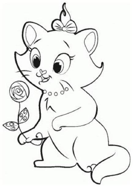 Gatos para colorear - Dibujosparacolorear.eu: Aprende como Dibujar y Colorear Fácil, dibujos de Un Gatito Tierno, como dibujar Un Gatito Tierno para colorear