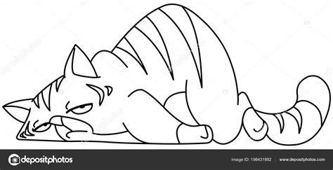 Imagenes De Gatos Acostados Para Colorear - Impresion gratuita: Dibujar y Colorear Fácil con este Paso a Paso, dibujos de Un Gato Acostado, como dibujar Un Gato Acostado para colorear