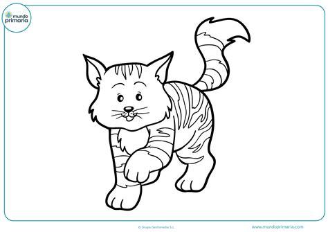 Dibujos de gatos para imprimir y colorear - Mundo Primaria: Aprende a Dibujar y Colorear Fácil, dibujos de Un Gato Adorable, como dibujar Un Gato Adorable paso a paso para colorear