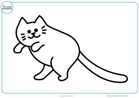 Dibujos de gatos para imprimir y colorear - Mundo Primaria: Aprende a Dibujar Fácil, dibujos de Un Gato Adorable, como dibujar Un Gato Adorable para colorear