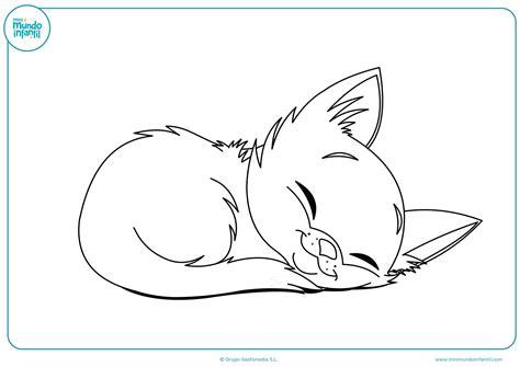Dibujos de gatos para imprimir y colorear - Mundo Primaria: Aprende a Dibujar Fácil con este Paso a Paso, dibujos de Un Gato Blanco, como dibujar Un Gato Blanco para colorear