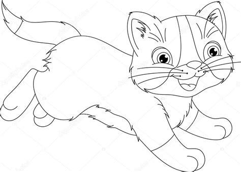 Dibujos: gatos corriendo para colorear | Funcionamiento: Dibujar Fácil con este Paso a Paso, dibujos de Un Gato Corriendo, como dibujar Un Gato Corriendo para colorear e imprimir