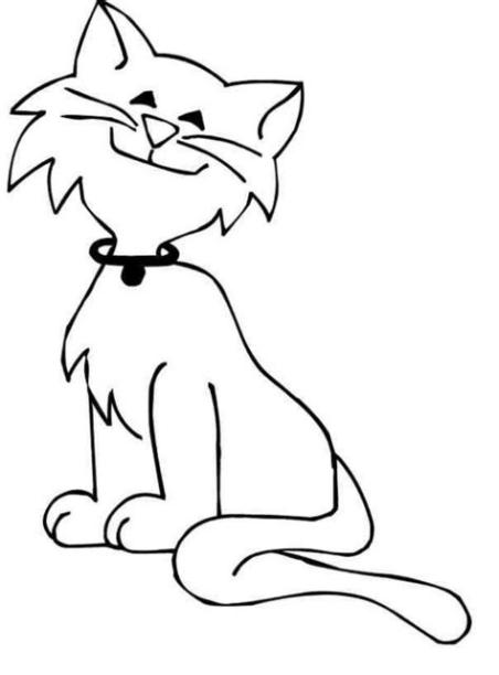 Gatos para colorear: Aprender como Dibujar Fácil, dibujos de Un Gato De Lado, como dibujar Un Gato De Lado para colorear e imprimir