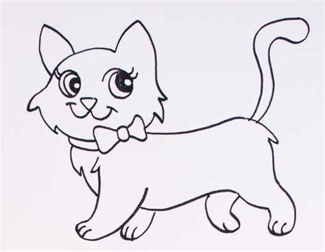 Dibujos de gatos - Cómo dibujar gatos fácil para colorear: Dibujar y Colorear Fácil, dibujos de Un Gato De Lado, como dibujar Un Gato De Lado para colorear