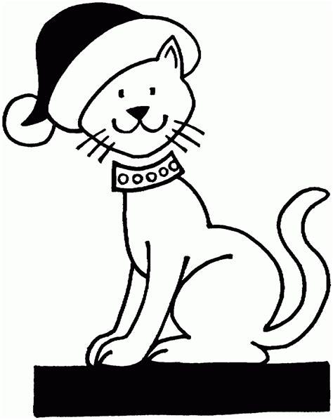 Dibujos de Gatitos para Colorear ~ Dibujos para Niños: Aprende a Dibujar Fácil, dibujos de Un Gato De Navidad, como dibujar Un Gato De Navidad para colorear e imprimir