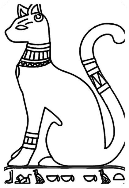 Pin on Dibujos de gatos para Colorear: Aprender a Dibujar y Colorear Fácil con este Paso a Paso, dibujos de Un Gato Egipcio, como dibujar Un Gato Egipcio para colorear e imprimir