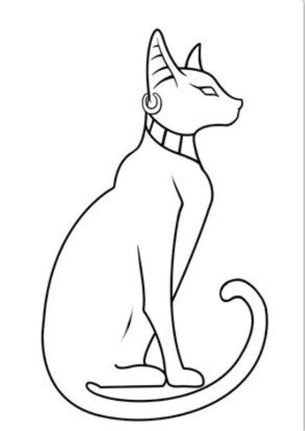 Resultado de imagen para mo ganji cat tattoo | Egyptian: Dibujar y Colorear Fácil con este Paso a Paso, dibujos de Un Gato Egipcio, como dibujar Un Gato Egipcio para colorear