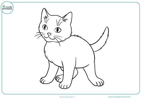 Dibujos de gatos para imprimir y colorear - Mundo Primaria: Aprender a Dibujar y Colorear Fácil, dibujos de Un Gato En Las Uñas, como dibujar Un Gato En Las Uñas para colorear e imprimir