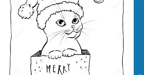 Gato Con Gorro De Navidad Para Colorear - páginas para: Aprender a Dibujar Fácil con este Paso a Paso, dibujos de Un Gato Mirando La Luna, como dibujar Un Gato Mirando La Luna paso a paso para colorear