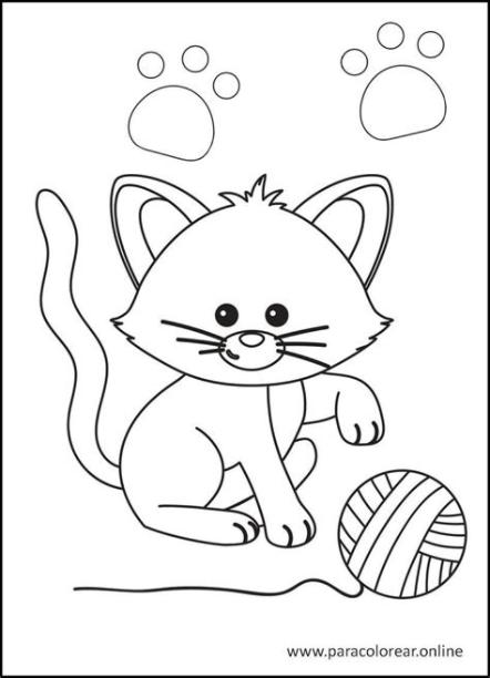 Los mejores Dibujos de gatos para Colorear Imprimir y: Aprender a Dibujar y Colorear Fácil, dibujos de Un Gato Muy, como dibujar Un Gato Muy para colorear