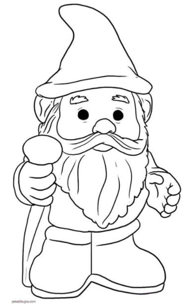 Dibujos de gnomos para colorear: Dibujar y Colorear Fácil, dibujos de Un Gnomo, como dibujar Un Gnomo para colorear e imprimir