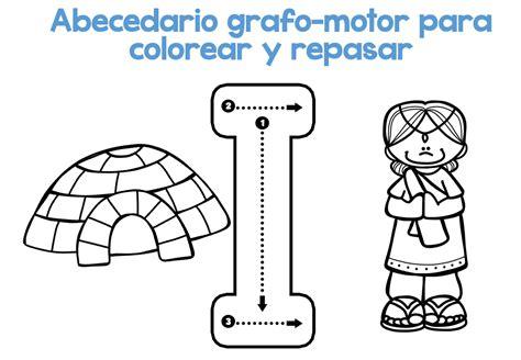 Completo Abecedario grafo-motor para colorear y repasar9: Aprender a Dibujar y Colorear Fácil, dibujos de Un Grafo, como dibujar Un Grafo para colorear e imprimir