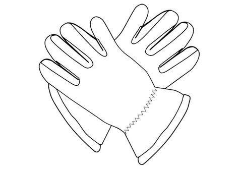 Dibujo para colorear guantes | Guantes de jardineria: Dibujar Fácil con este Paso a Paso, dibujos de Un Guante, como dibujar Un Guante para colorear