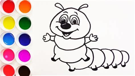 Dibujos Para Colorear Gusanos Infantiles - páginas para: Aprende a Dibujar y Colorear Fácil con este Paso a Paso, dibujos de Un Gusanito, como dibujar Un Gusanito para colorear
