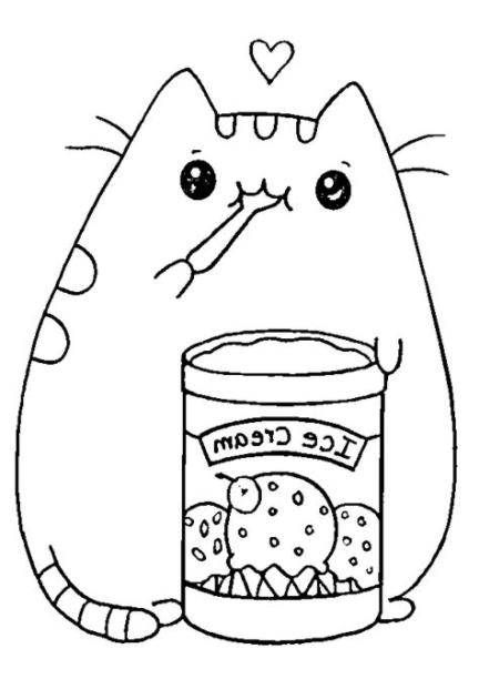 🥇 🥇 Dibujos de Gatitos【2021】: Dibujar Fácil, dibujos de Un Helado De Gatitos, como dibujar Un Helado De Gatitos para colorear e imprimir