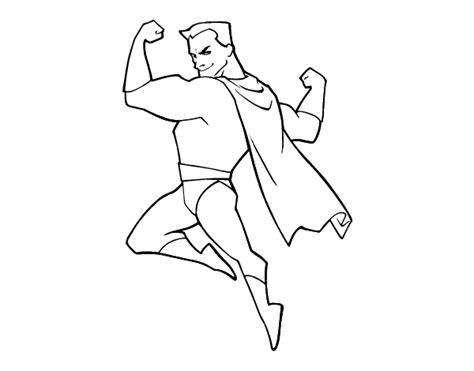 Dibujo de Héroe forzudo para Colorear - Dibujos.net: Aprender como Dibujar Fácil, dibujos de Un Heroe, como dibujar Un Heroe para colorear e imprimir