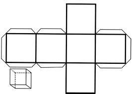 Resultado de imagen de desarrollo del hexaedro para: Dibujar Fácil con este Paso a Paso, dibujos de Un Hexaedro, como dibujar Un Hexaedro para colorear
