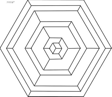 Diseños Numéricos: EXÁGONOS 06 | Arte de geometría: Dibujar y Colorear Fácil, dibujos de Un Hexagono En Isometrico, como dibujar Un Hexagono En Isometrico paso a paso para colorear