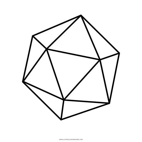 Dibujo De Icosaedro Para Colorear - Ultra Coloring Pages: Dibujar Fácil, dibujos de Un Icosaedro Regular, como dibujar Un Icosaedro Regular para colorear e imprimir