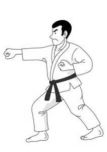 Dibujos De Judo Para Colorear: Dibujar y Colorear Fácil, dibujos de Un Judoka, como dibujar Un Judoka para colorear e imprimir