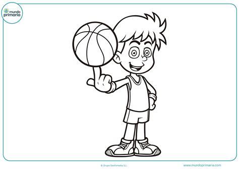 Dibujos de baloncesto para colorear - Mundo Primaria: Dibujar Fácil con este Paso a Paso, dibujos de Un Jugador De Basket, como dibujar Un Jugador De Basket para colorear