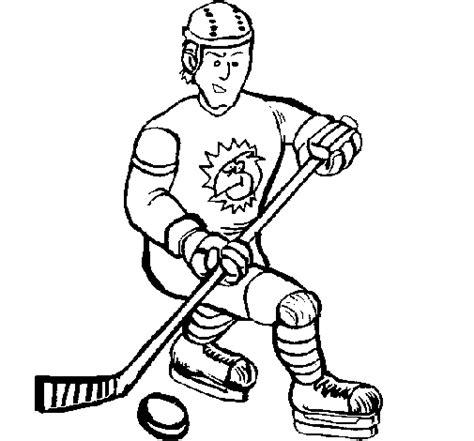 Dibujo de Jugador de hockey sobre hielo para Colorear: Dibujar y Colorear Fácil, dibujos de Un Jugador De Hockey, como dibujar Un Jugador De Hockey para colorear