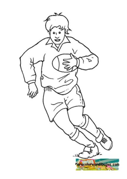 Dibujos de jugadores de rugby para colorear | Colorear: Aprender como Dibujar y Colorear Fácil, dibujos de Un Jugador De Rugby, como dibujar Un Jugador De Rugby paso a paso para colorear