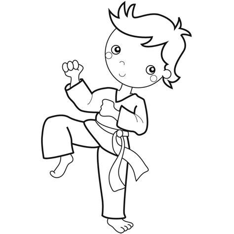 Dibujos para colorear (I) – DOJO GO-KAN: Dibujar Fácil, dibujos de Un Karateca, como dibujar Un Karateca para colorear e imprimir